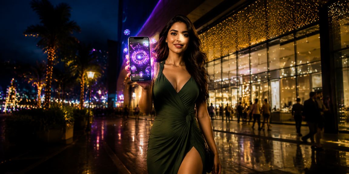 Andar Bahar card game live on a mobile device in Delhi at night market